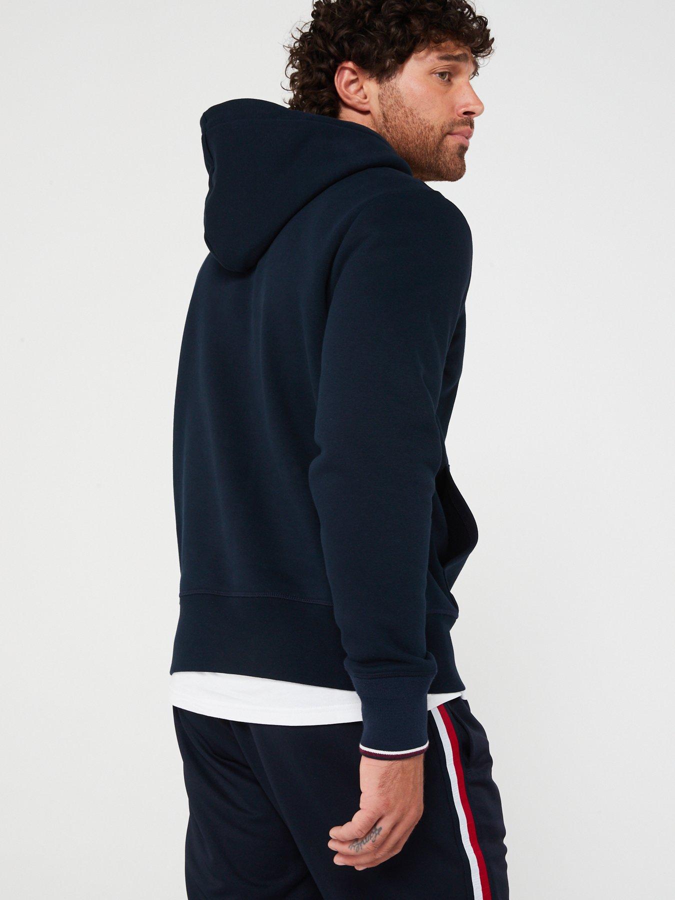 Tommy hilfiger oversized teddy best sale hoodie navy