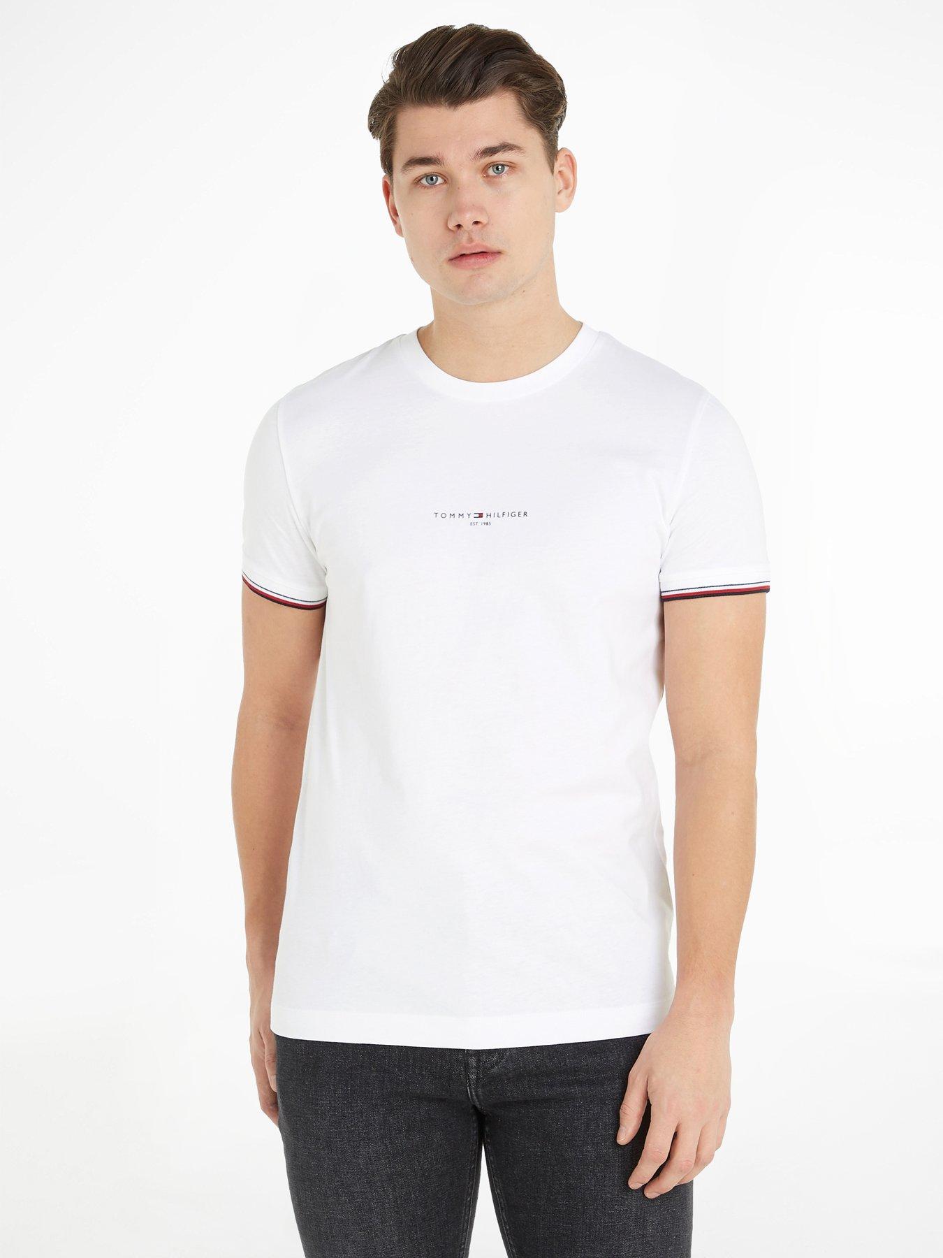 undefined Logo Tipped T-Shirt - White