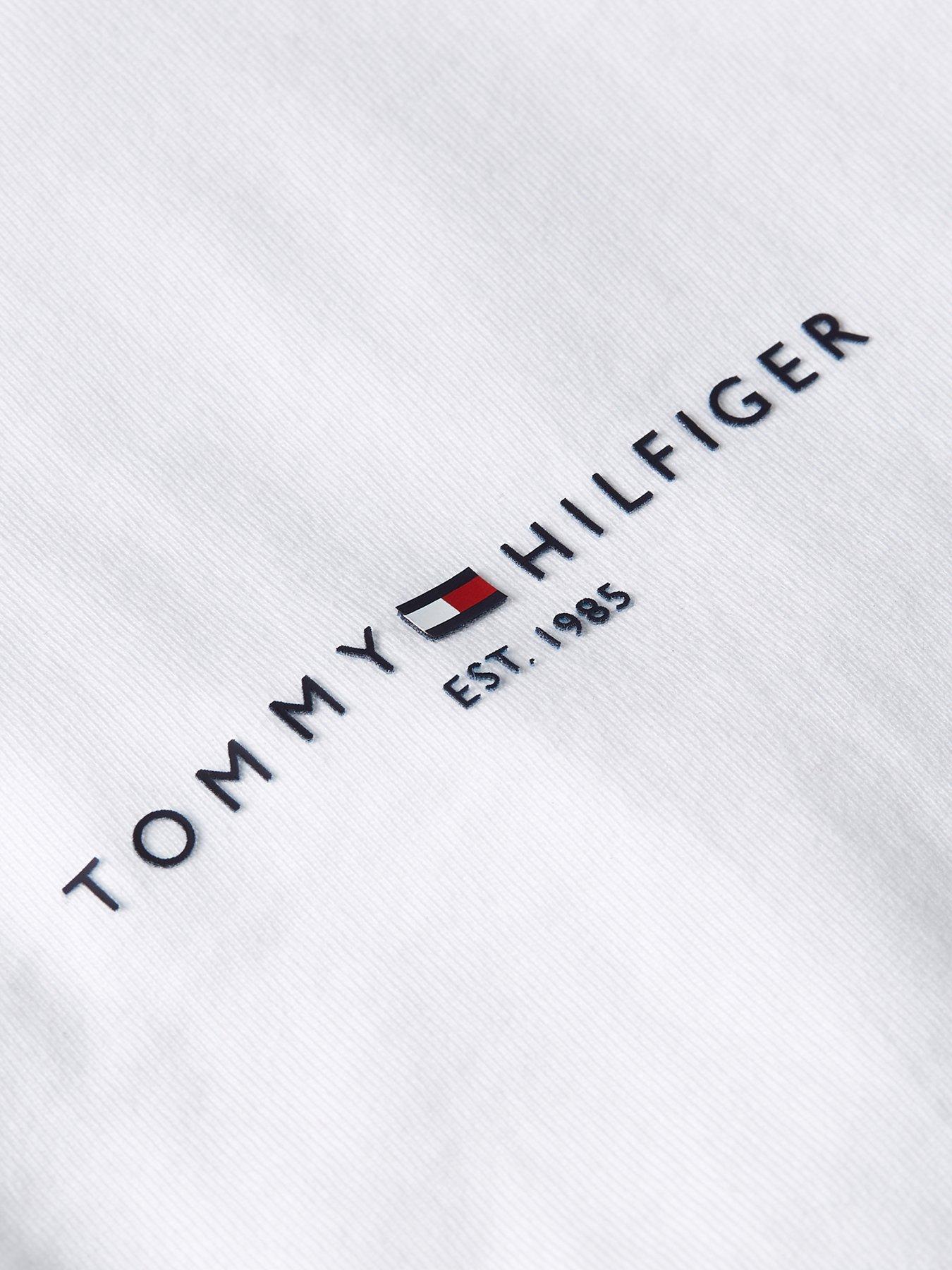 Image 5 of 5 of Tommy Hilfiger Logo Tipped T-Shirt - White