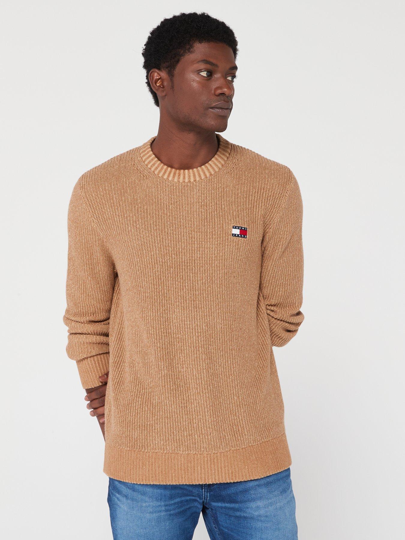 Tommy Jeans Regular Tonal XS Badge Sweater - Beige