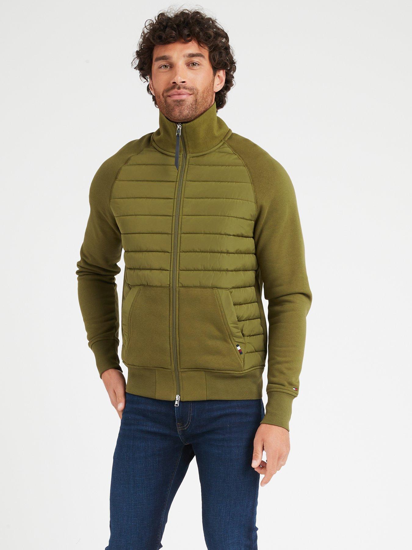 tommy-hilfiger-mix-media-zip-throughnbspstand-collar-sweat-topnbsp--greennbsp