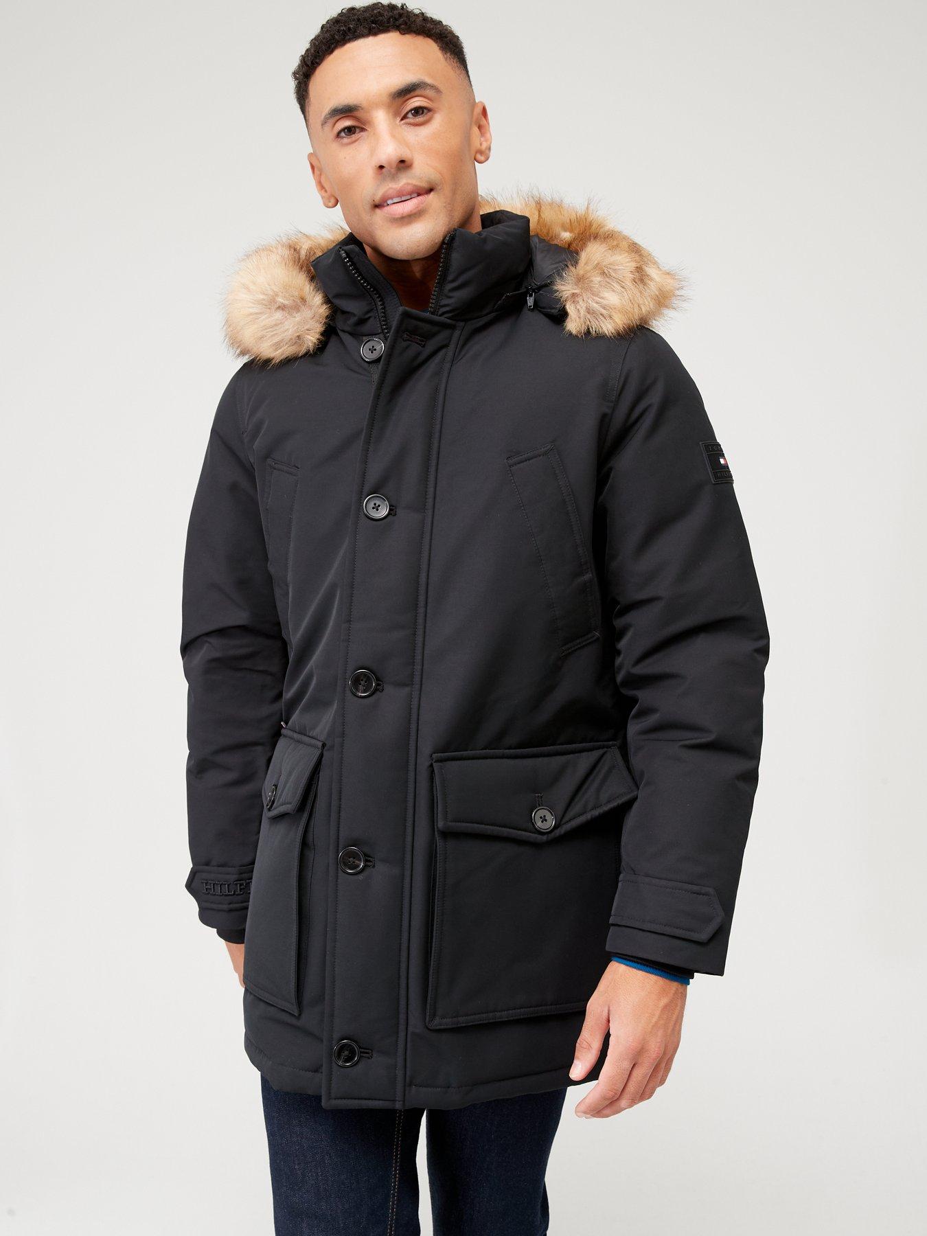 Tommy hilfiger parka hot sale coat mens