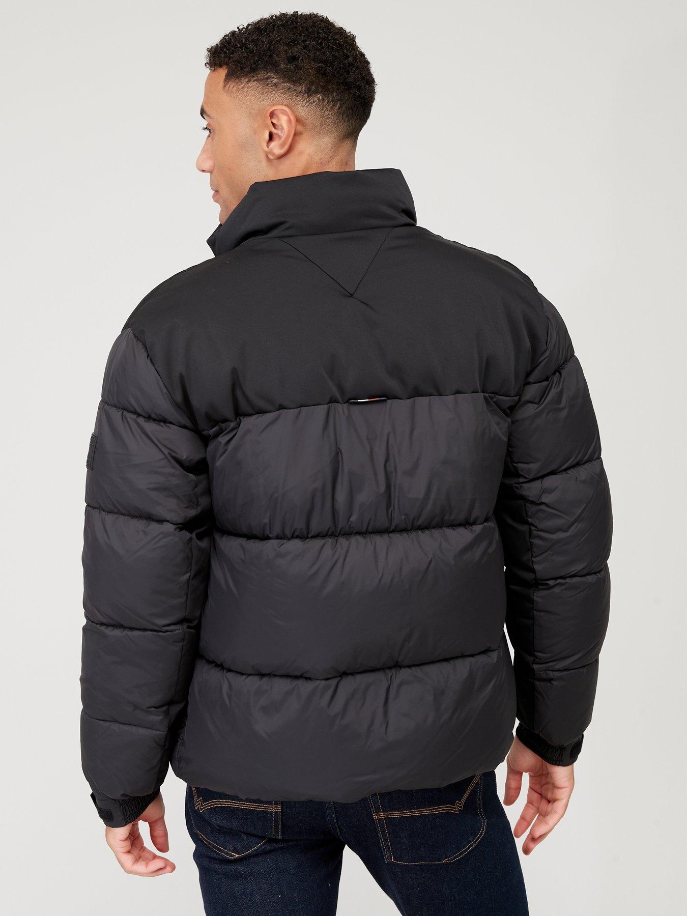 Mens black outlet tommy hilfiger coat