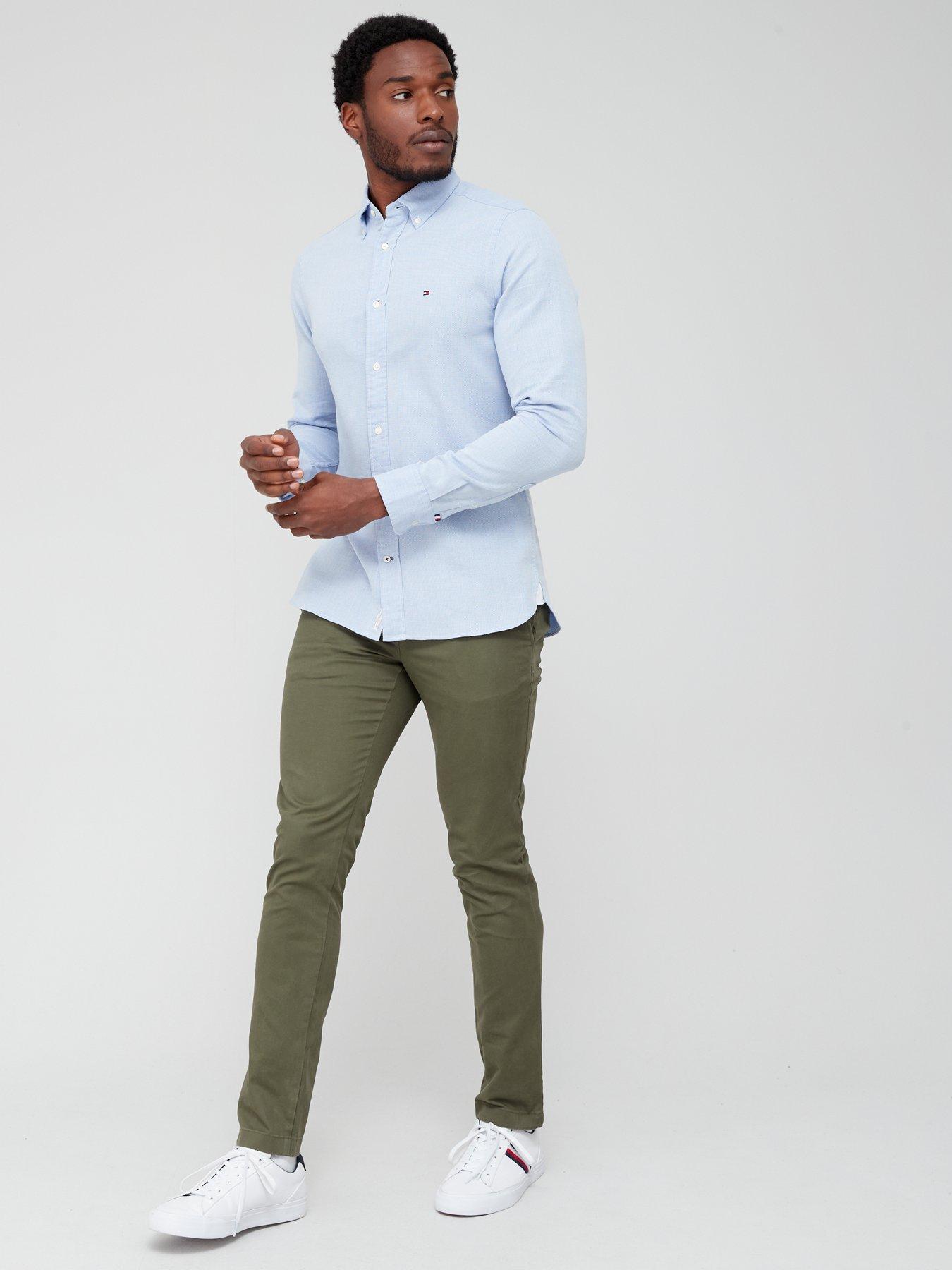 Bleecker Khaki Stretch Cotton Chino - Custom Fit Pants