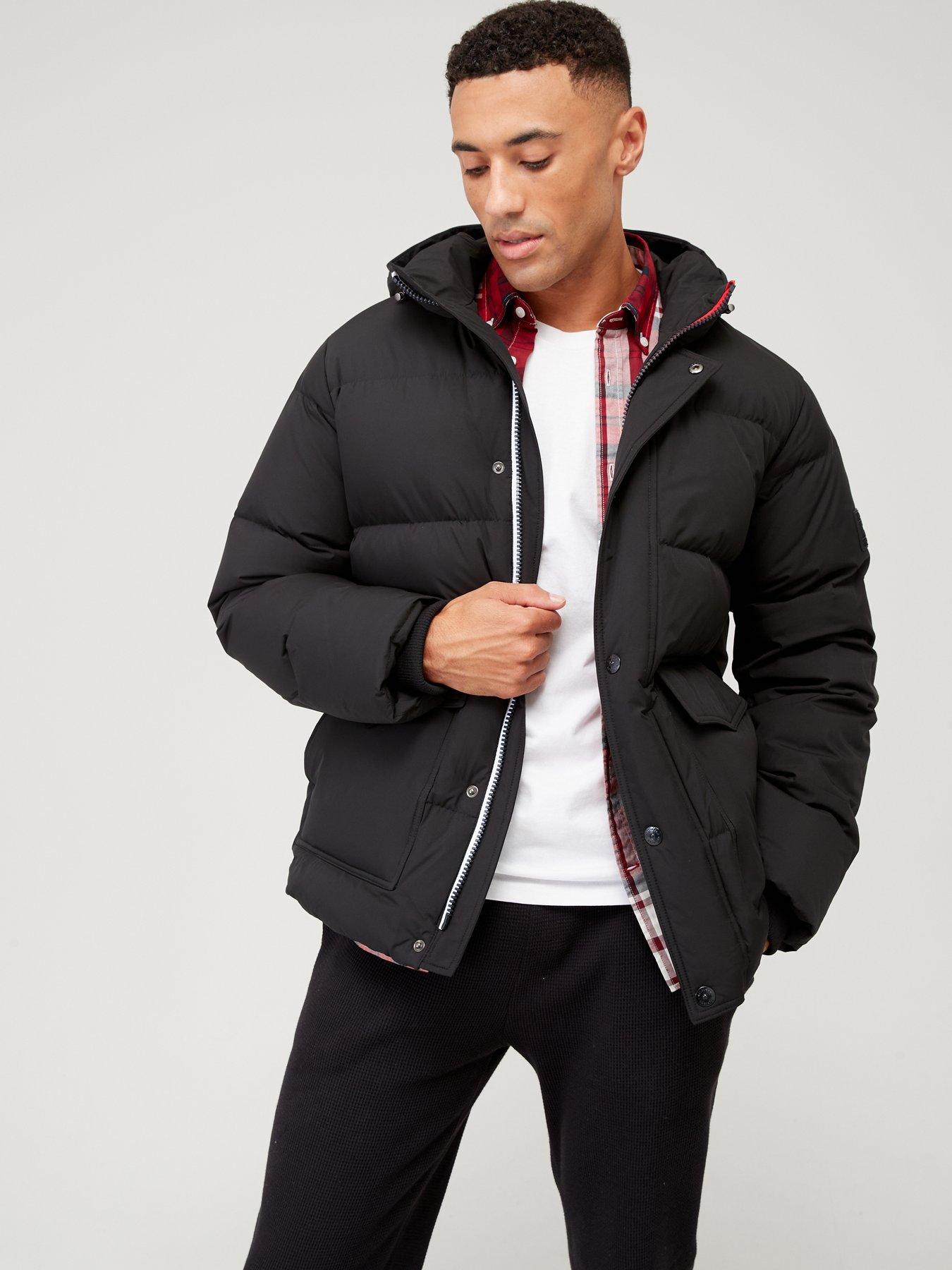 Tommy hilfiger hooded hot sale down bomber