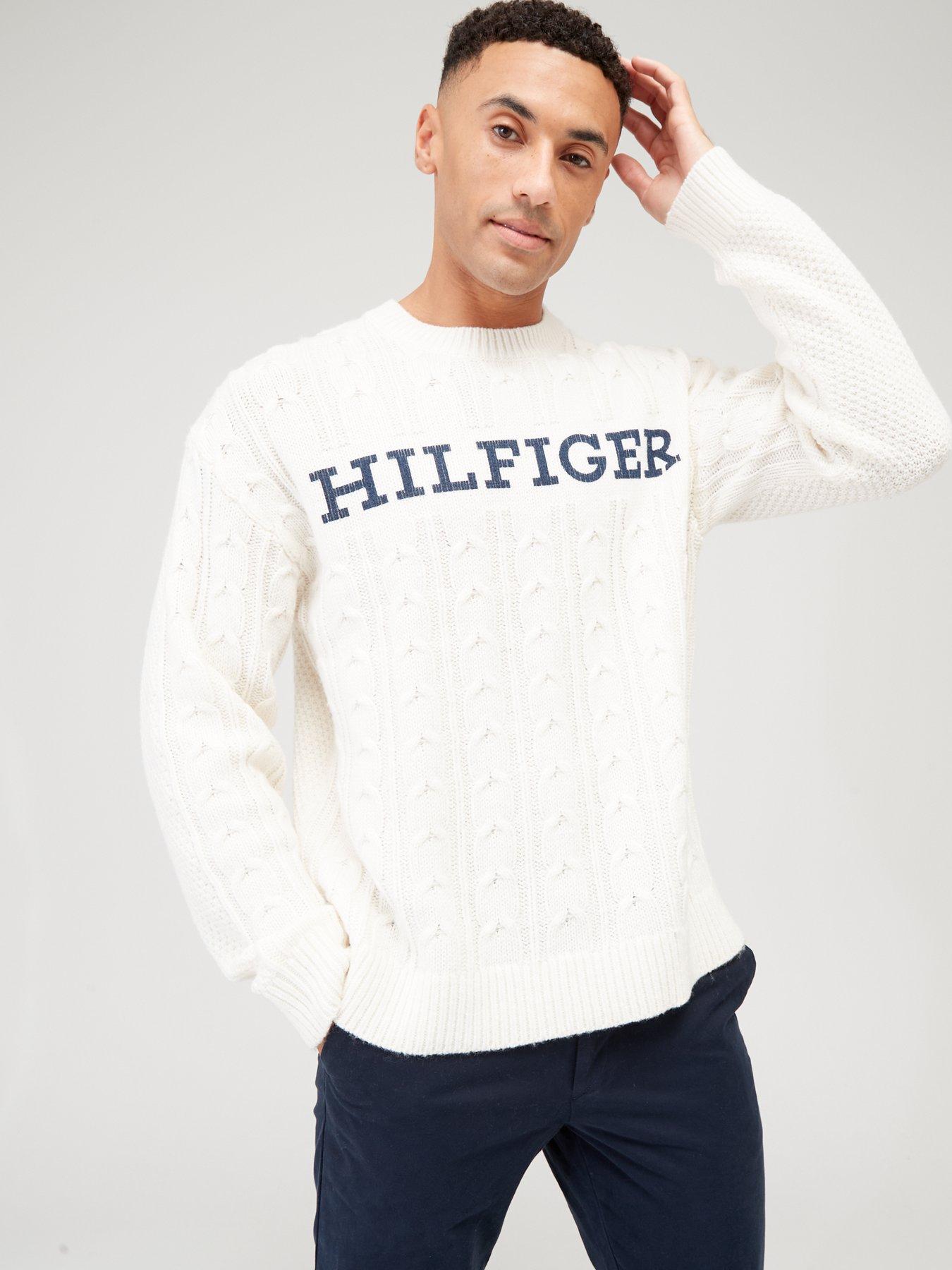 Cream tommy hilfiger jumper online