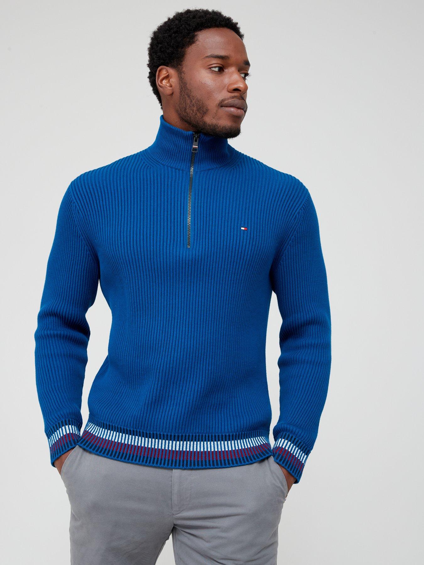 Navy blue tommy hot sale hilfiger jumper