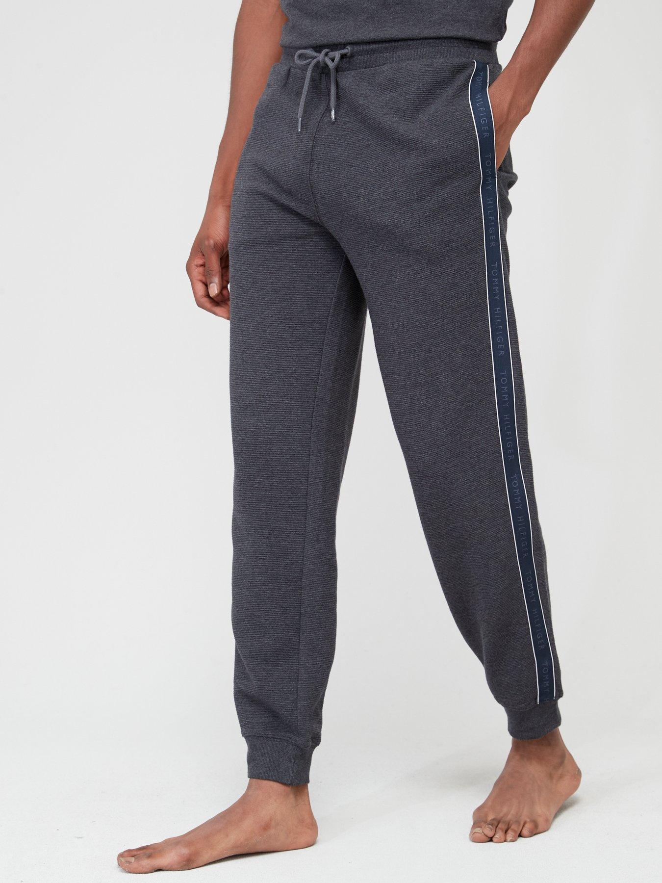 Tommy hilfiger grey store taped track pants