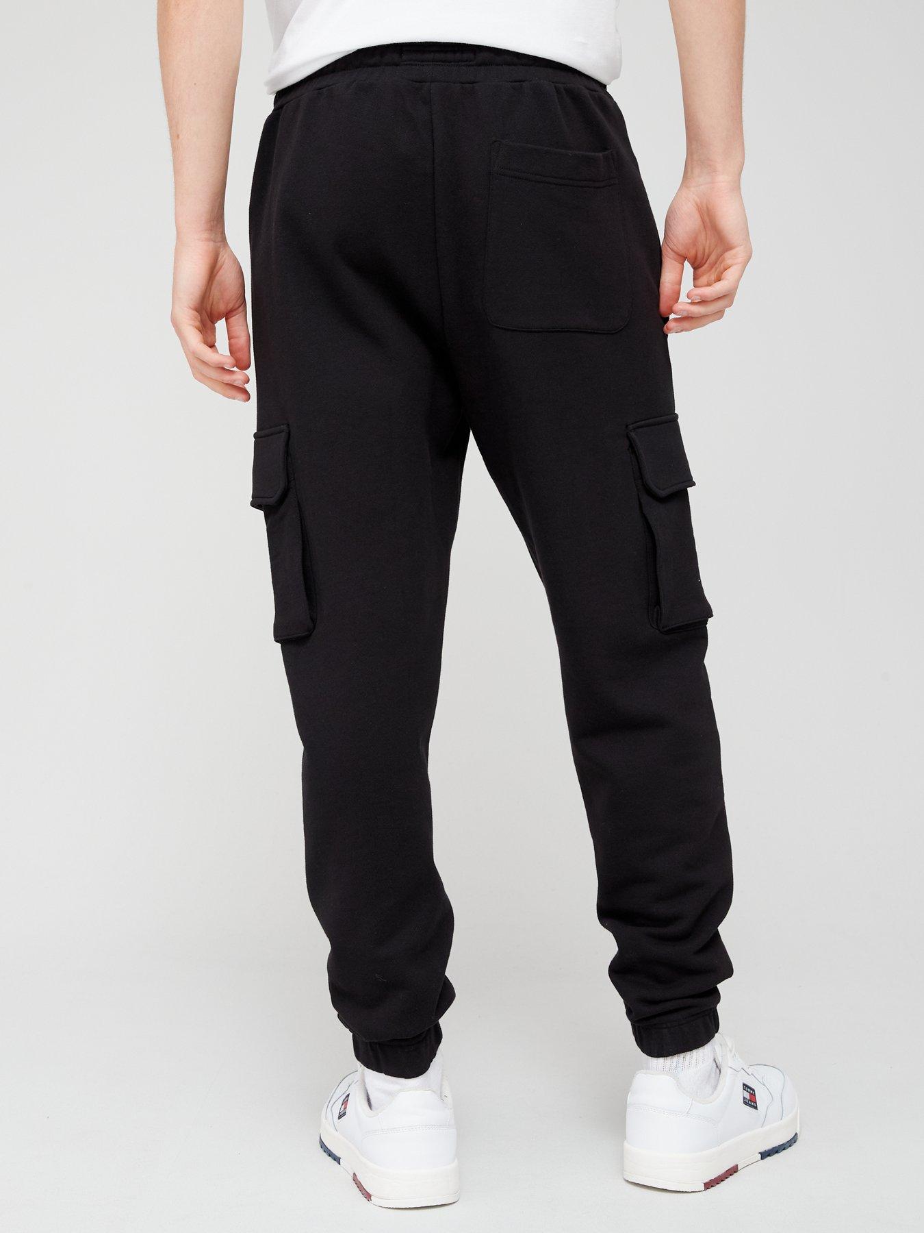 Studio Curve Collection Tie-Waist Knit Jogger Pant, Black - Jeans