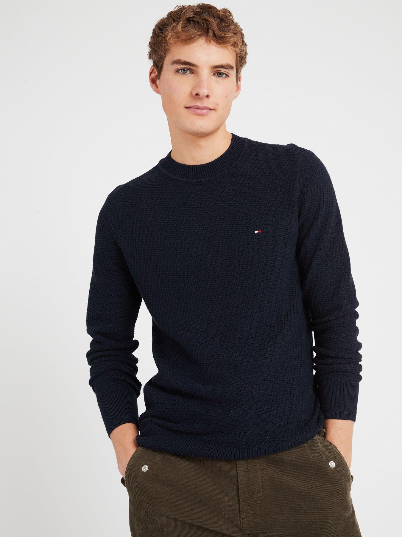 Tommy hilfiger navy store crew neck jumper