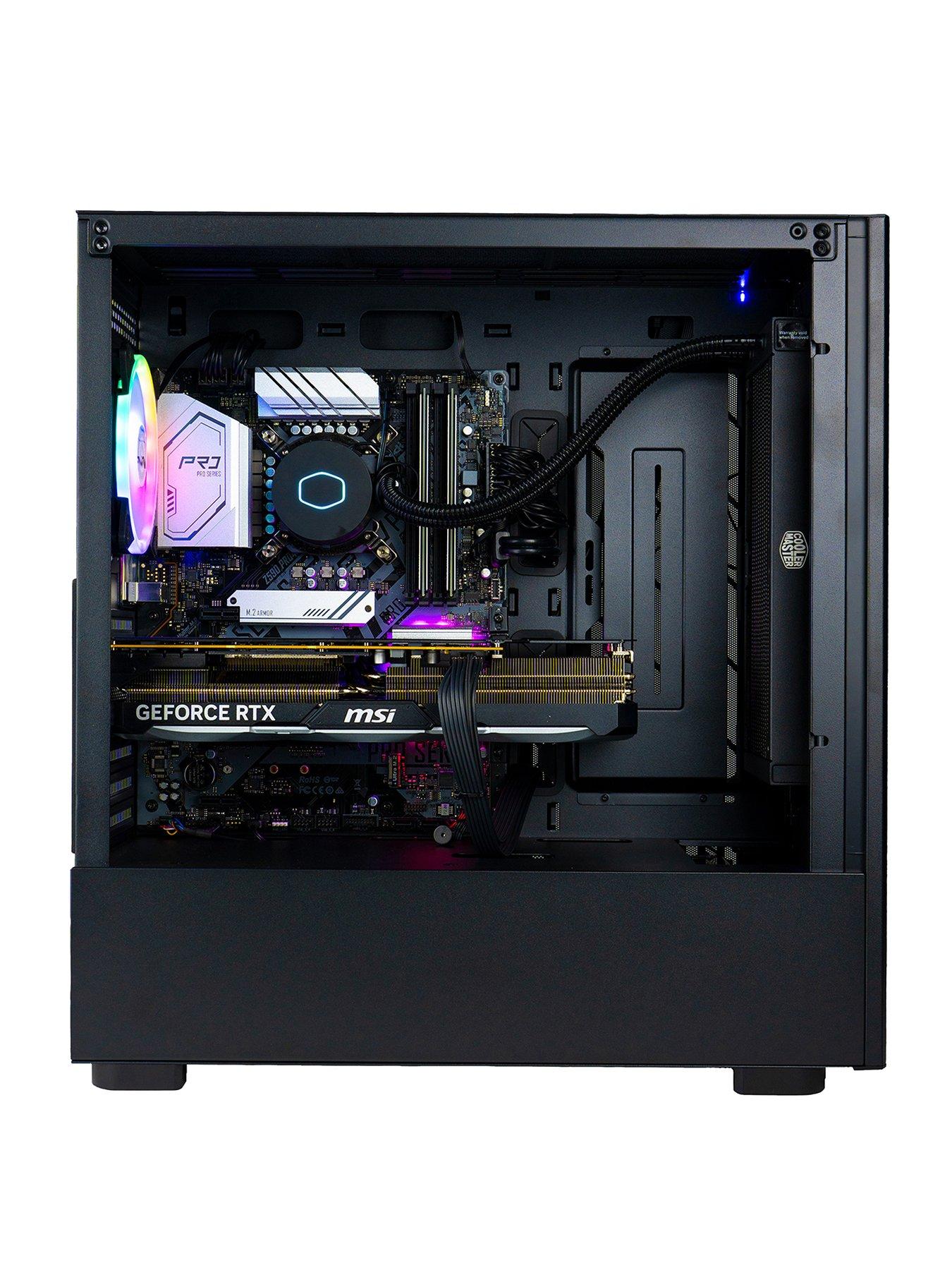 Image 2 of 6 of CyberPower PC OE718 Gaming PC - Intel Core i7 13700KF, RTX 4070, 32GB DDR5 RAM, 1TB M.2 NVMe SSD