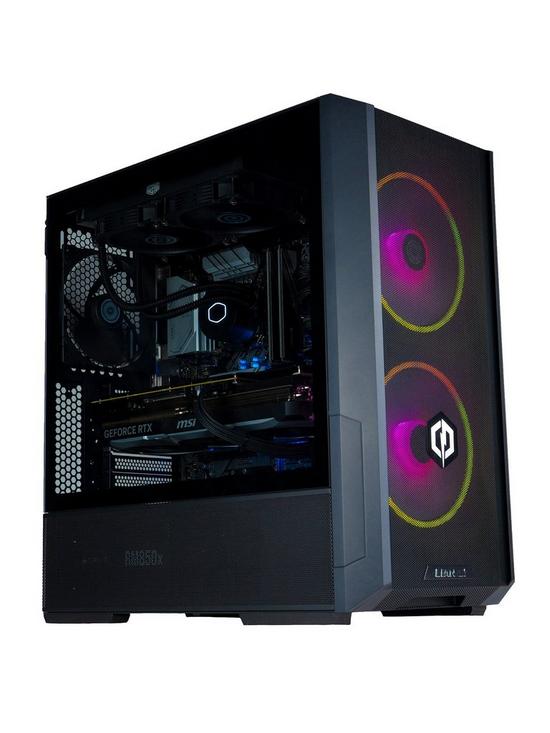 front image of cyberpower-lc216-gaming-pc-intel-core-i9-12900kf-rtx-4090-16gb-ram-2tb-m2-nvme-ssd