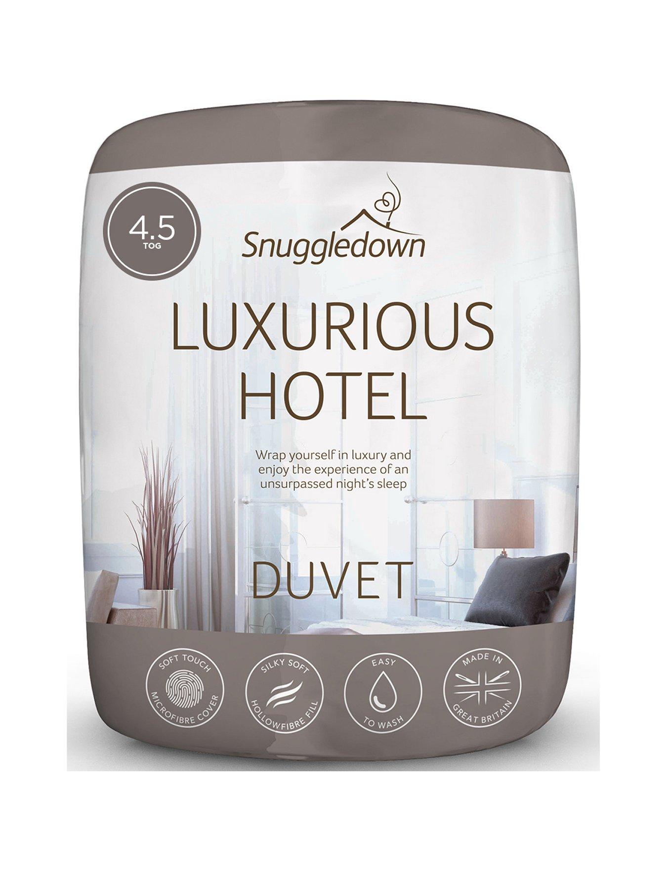 Product photograph of Snuggledown Of Norway Luxurious Hotel 4 5 Tog Duvet - Sb - White from very.co.uk