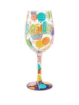 Product photograph of Lolita Birthday Girl Wine Glass from very.co.uk