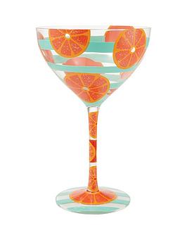 Product photograph of Lolita Aperol Spritz Cocktail Glass from very.co.uk