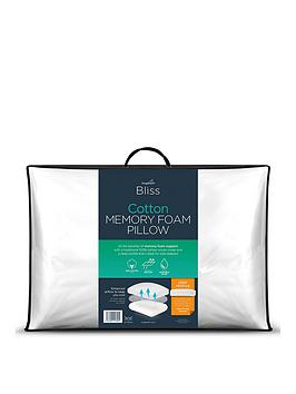 Product photograph of Snuggledown Of Norway Bliss Extra Deep Cotton Touch Pillow from very.co.uk