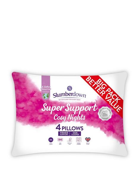 slumberdown-cosy-nights-super-support-pack-of-4-pillows-white