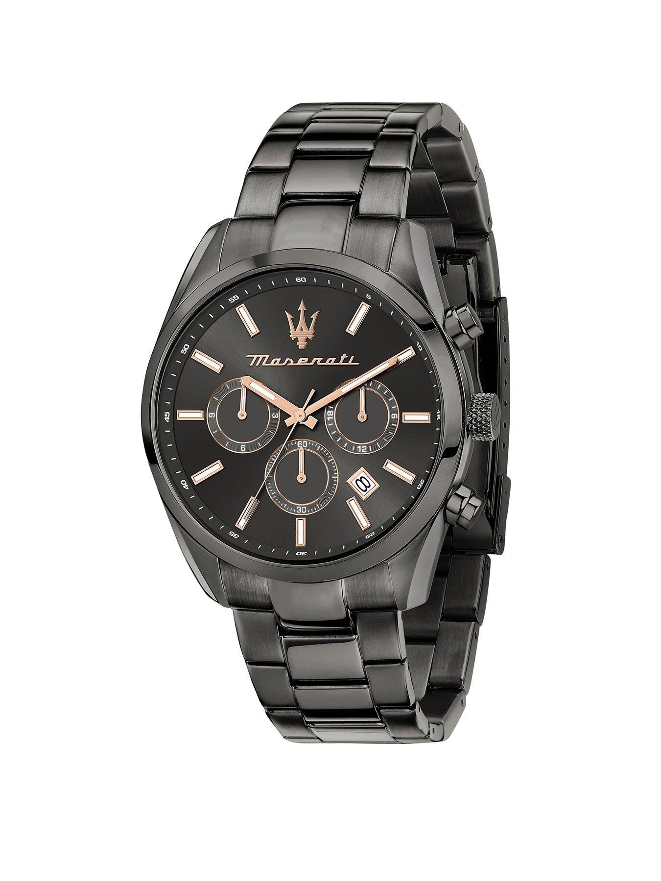 Product photograph of Maserati Attrazione Grey Mens Watch from very.co.uk