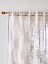  image of catherine-lansfield-palm-leaf-slot-top-voile-curtain