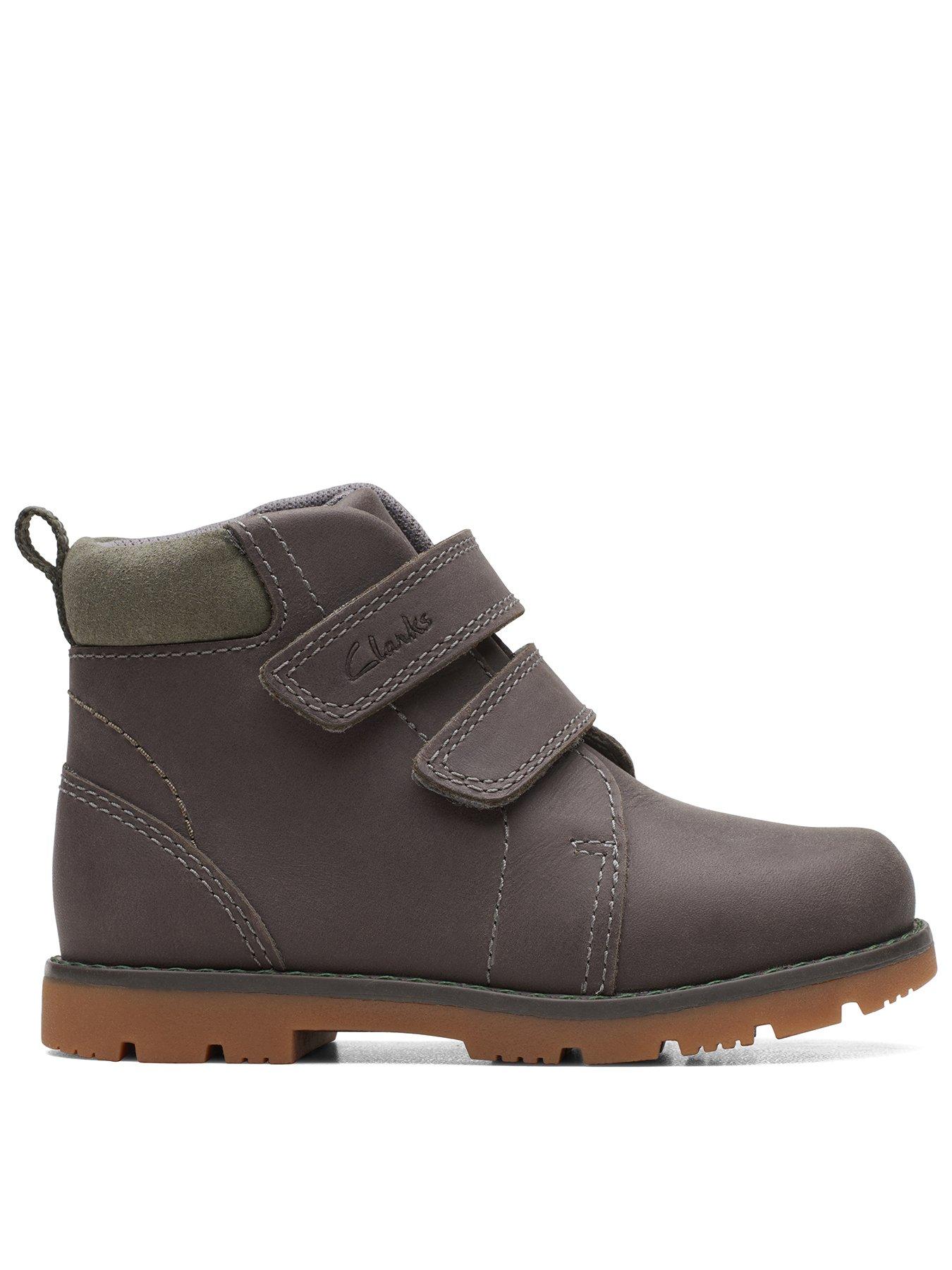 Clarks boots grey store leather