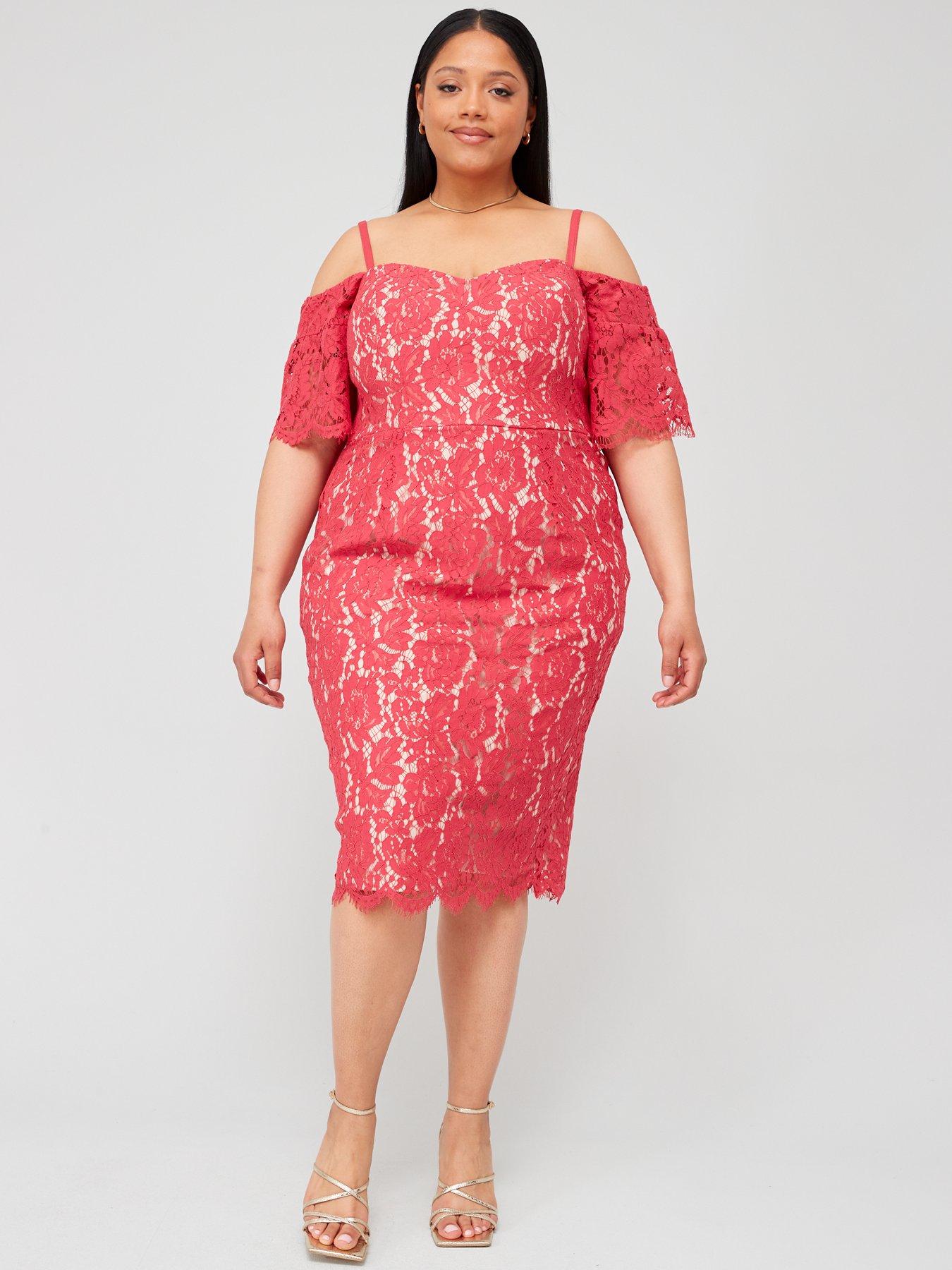 City chic store red lace dress