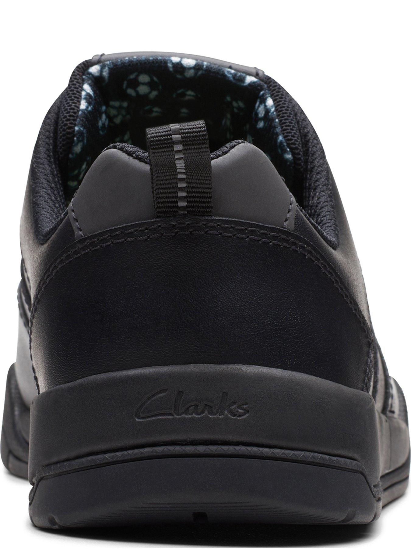 Image 2 of 5 of Clarks X Raheem Sterling Youth Kick Step School Shoe - Black