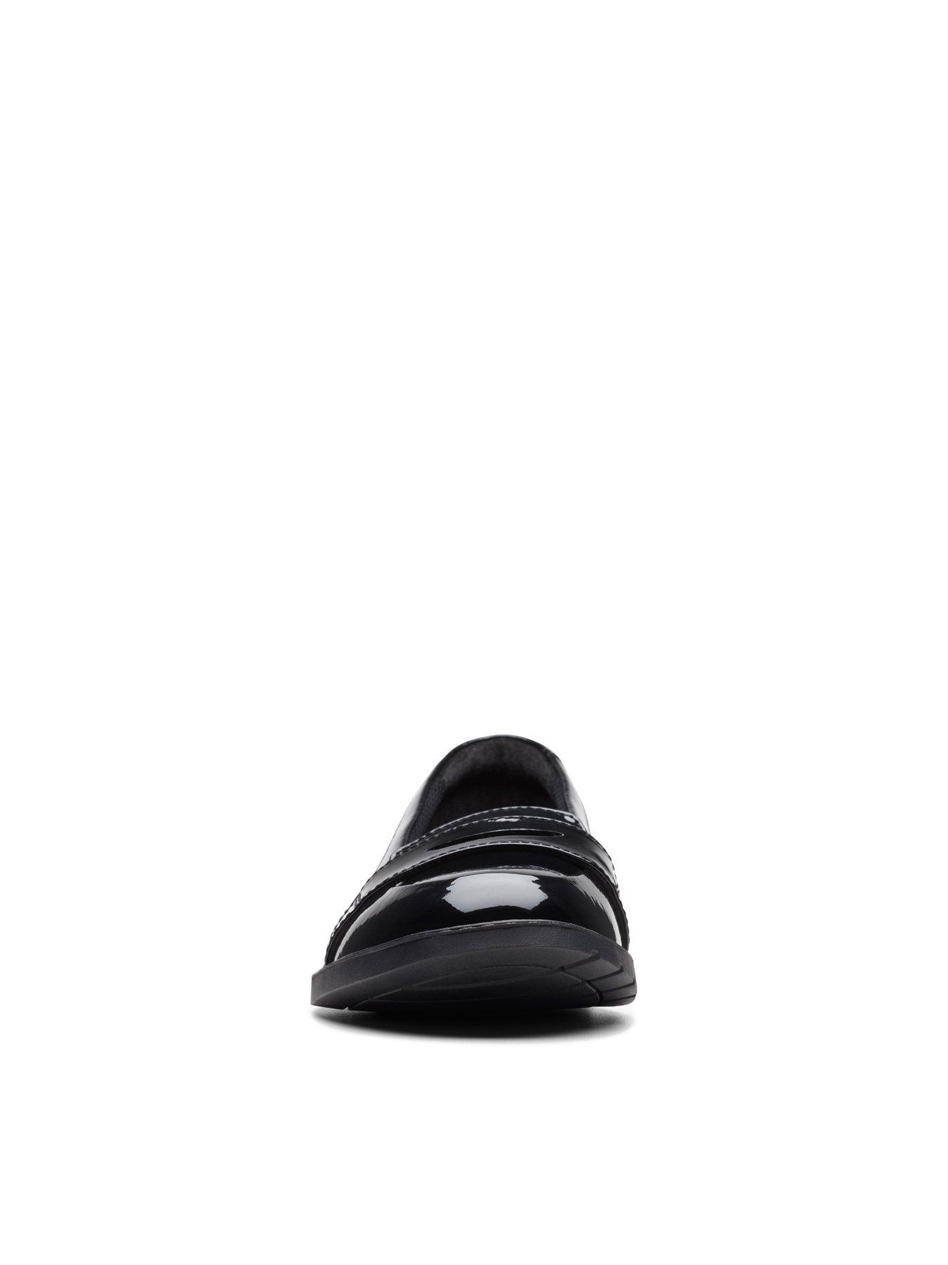 Image 7 of 7 of Clarks Youth Scalaloafer. School Shoe - Black