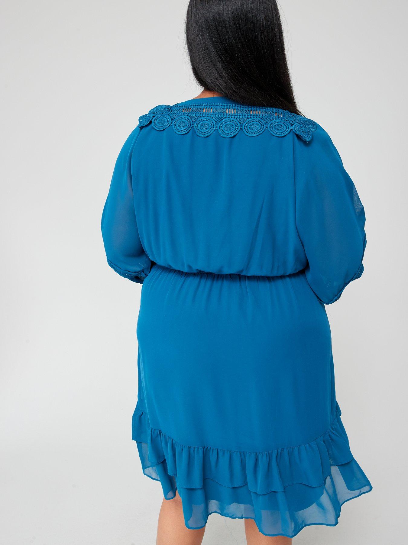 city chic blue dress City Chic | Women's Plus Size Aura Dress - Light Blue
