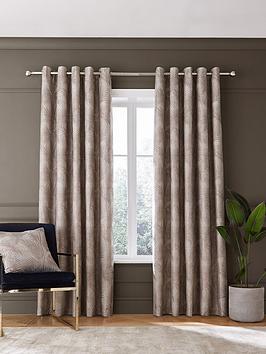 Product photograph of Hyperion Tamra Palm Eyelet Curtains from very.co.uk