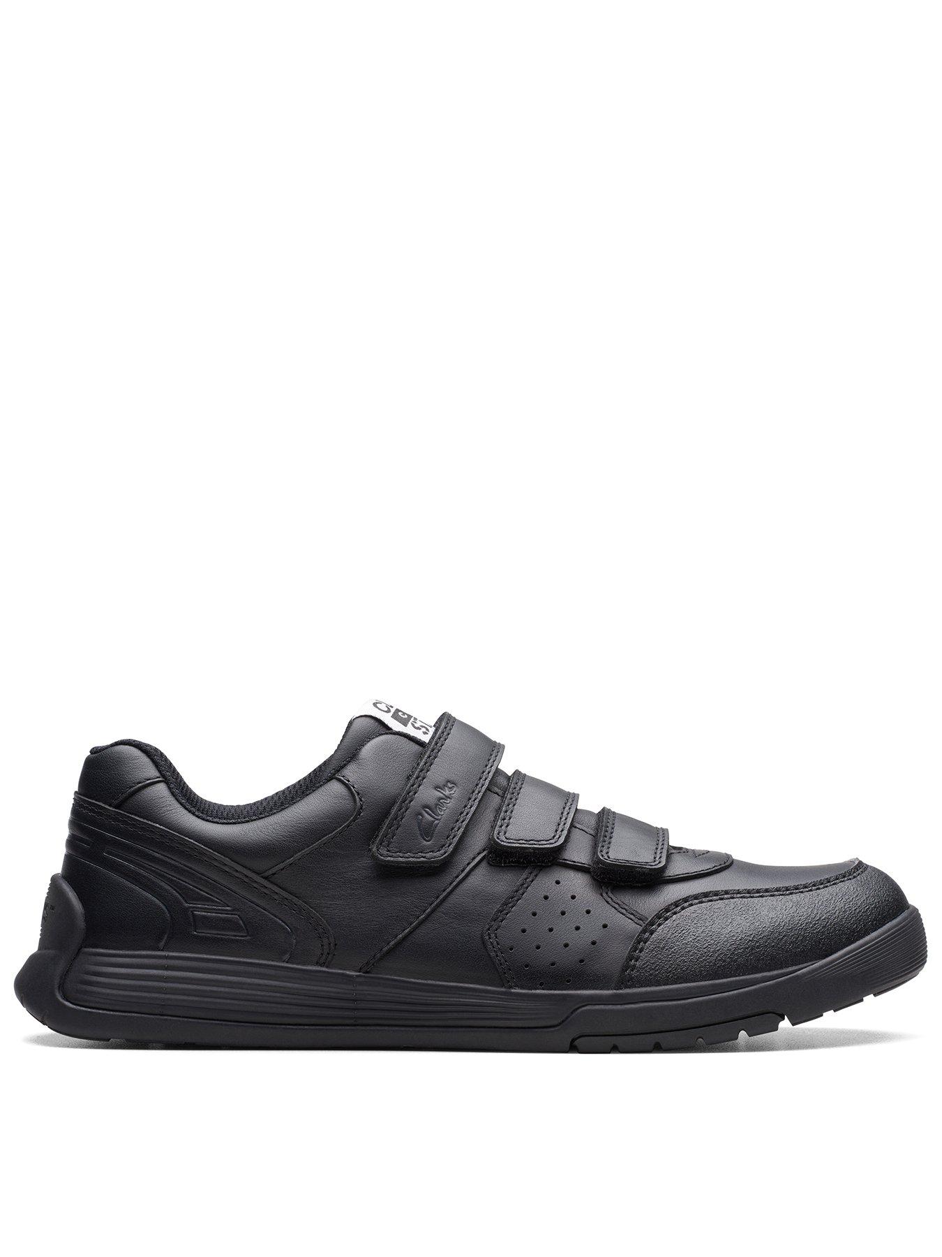 Image 1 of 5 of Clarks Youth Cicastar Orb Strap School Shoe - Black
