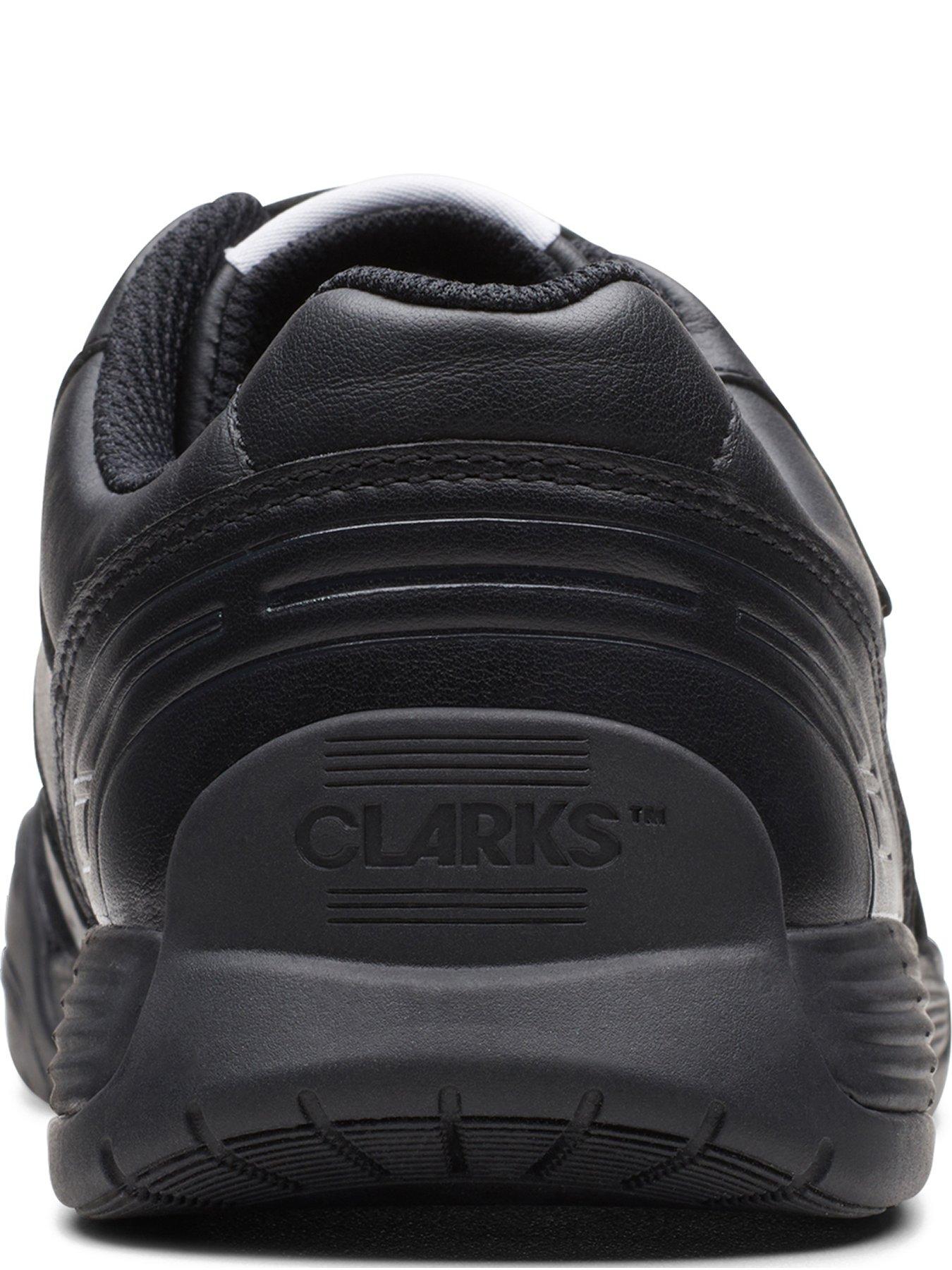 Image 2 of 5 of Clarks Youth Cicastar Orb Strap School Shoe - Black