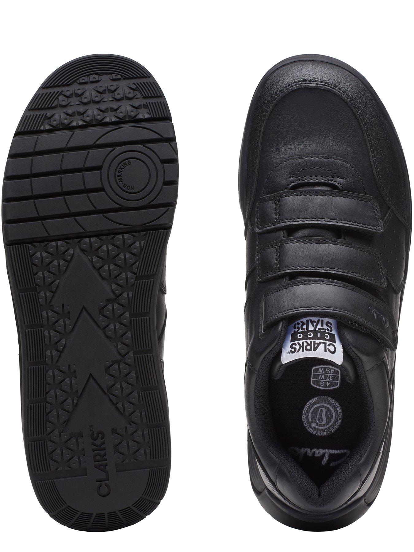 Image 4 of 5 of Clarks Youth Cicastar Orb Strap School Shoe - Black