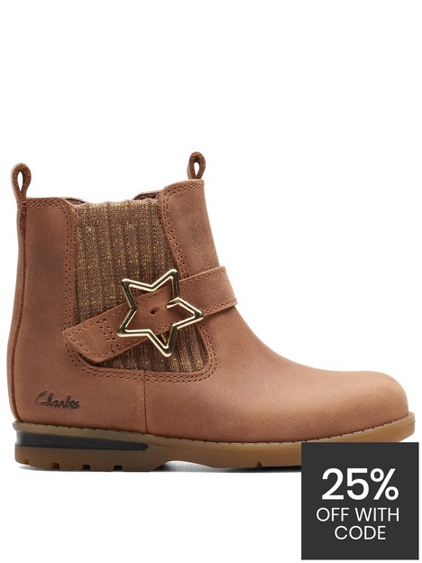 clarks-toddler-dabi-star-boots-brown