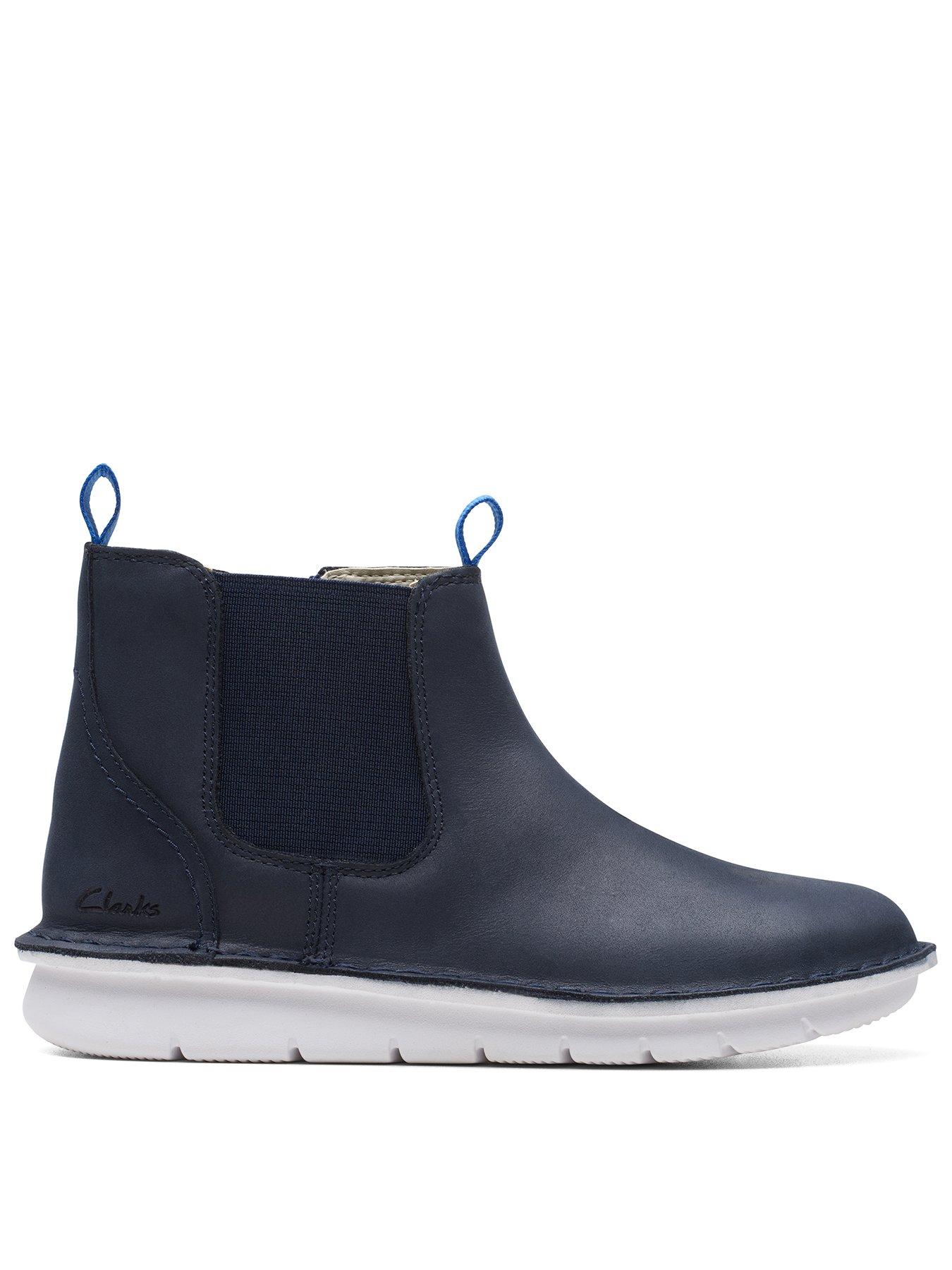 Navy boots outlet clarks