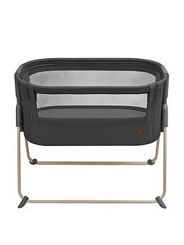 Product photograph of Maxi-cosi Tori Co- Sleeper Bedside Crib - Beyond Graphite from very.co.uk