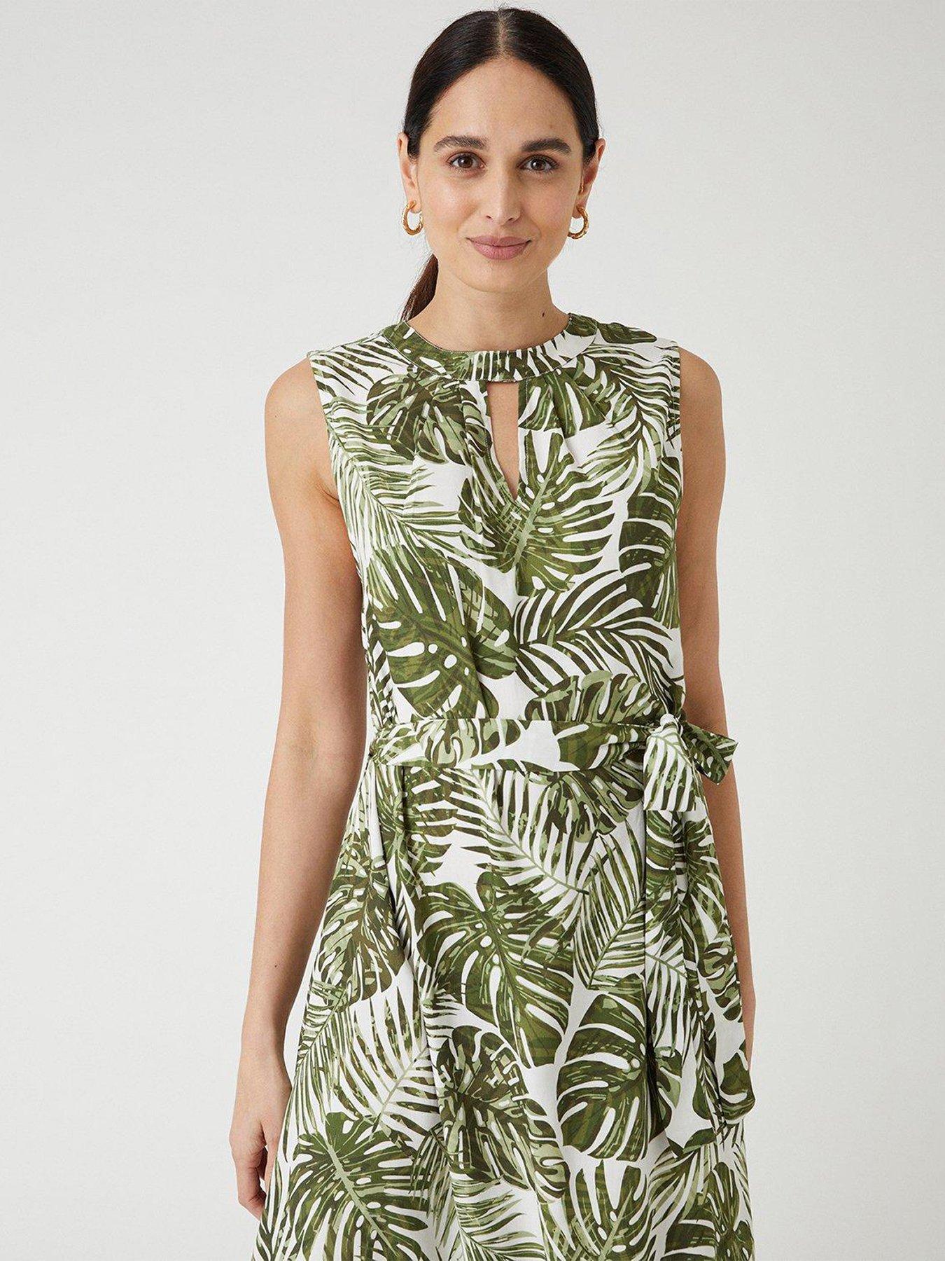 Wallis palm print store dress