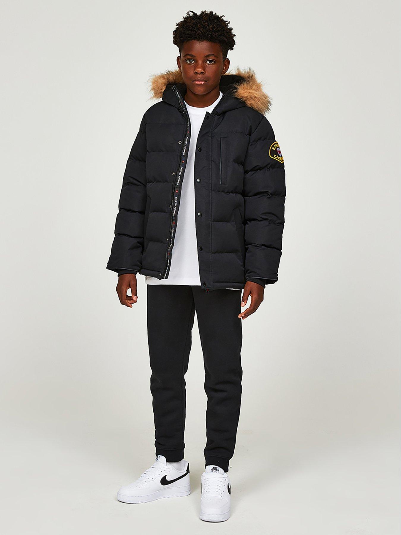 Zavetti Canada Junior Oshawa 3.0 Puffer Parka - Black | very.co.uk