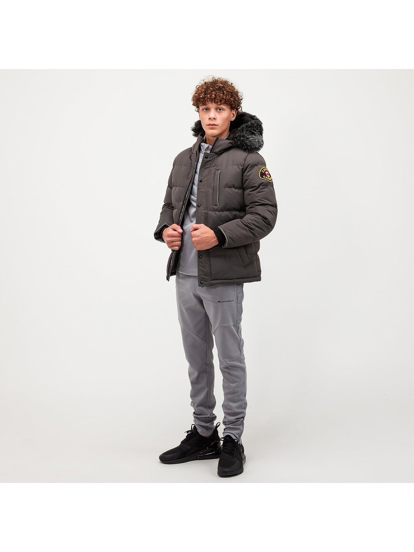 Zavetti Canada Junior Oshawa 3.0 Padded Parka Coat - Grey | very.co.uk