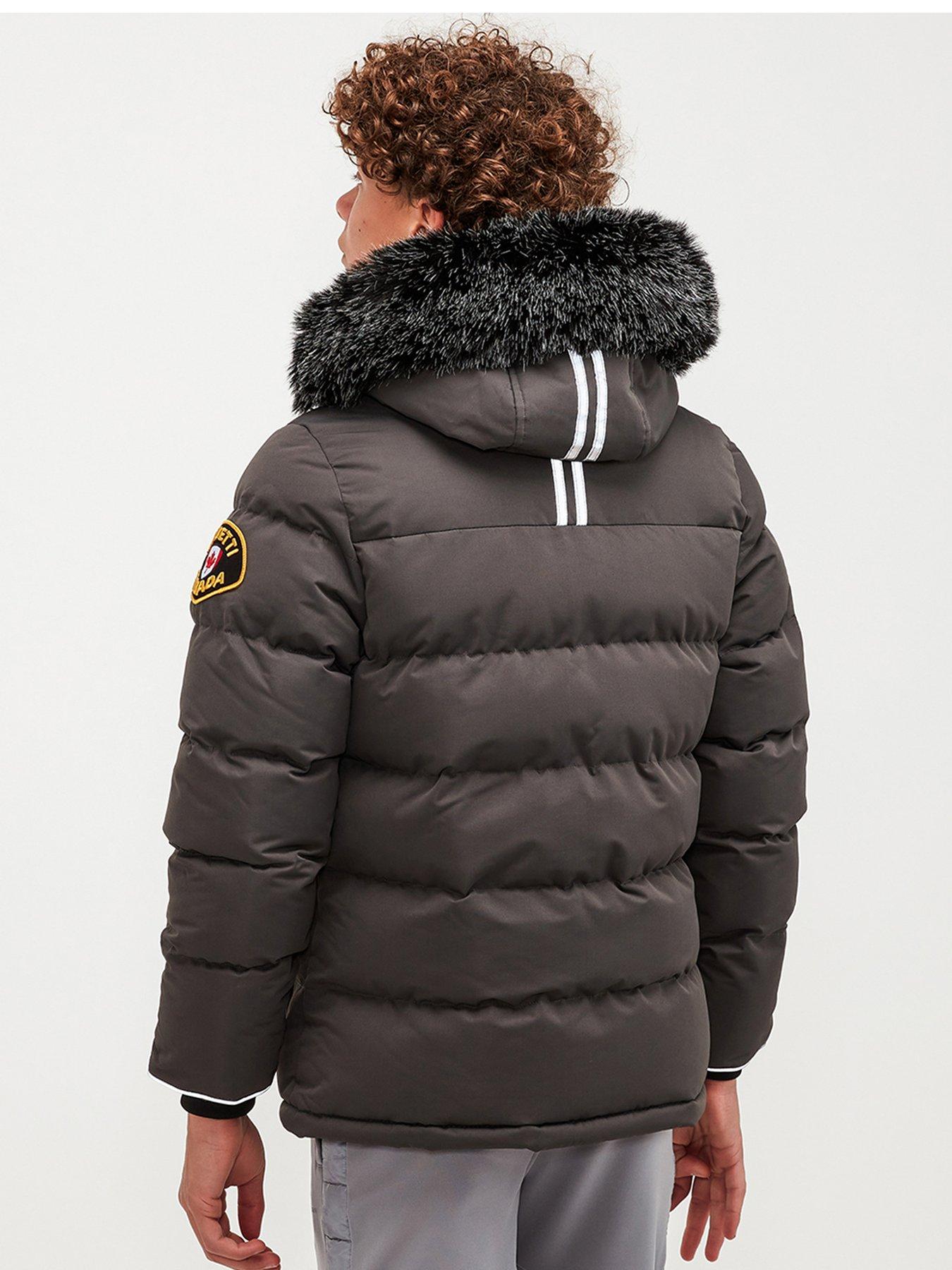Zavetti Canada Junior Oshawa 3.0 Padded Parka Coat - Grey | very.co.uk