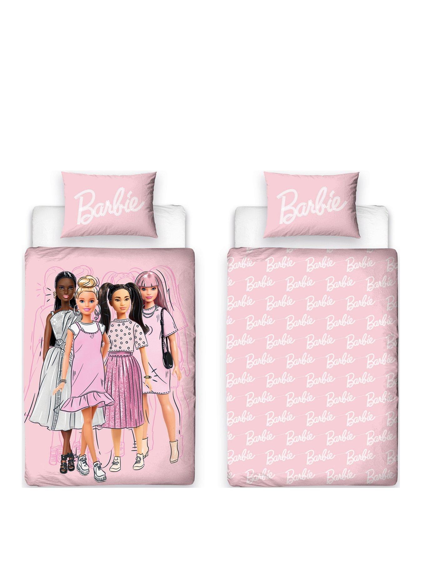 Image 2 of 6 of Barbie Figures Single Duvet Cover Set - Multi