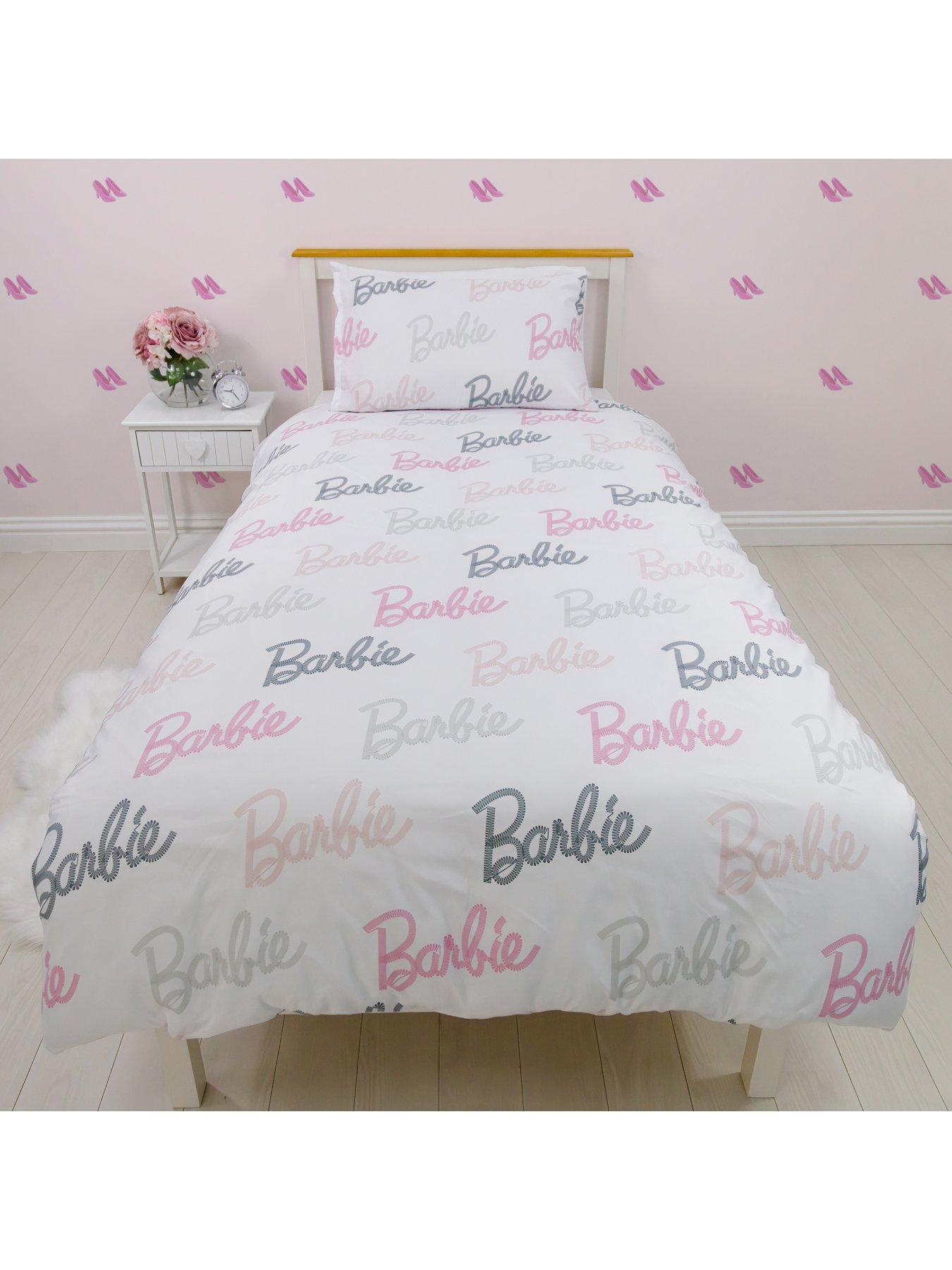 Image 3 of 7 of Barbie figures single rotary duvet - Pink