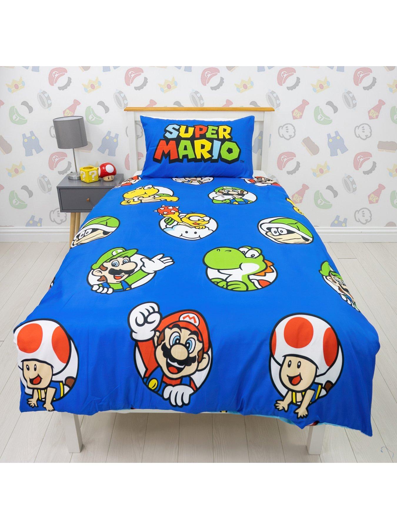 Image 4 of 7 of Mario Nintendo Continue Single Rotary Duvet Cover Set - Multi