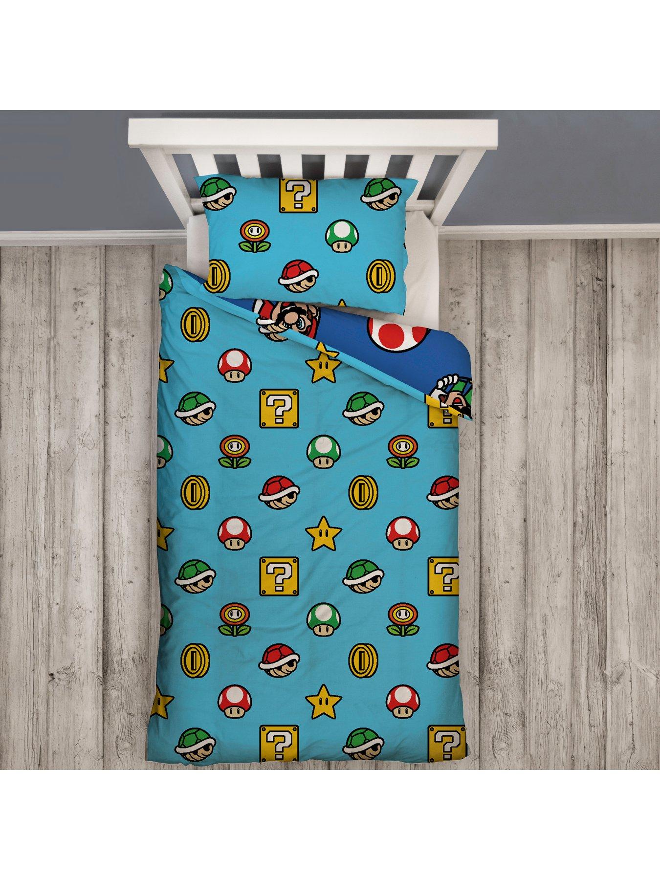 Image 6 of 7 of Mario Nintendo Continue Single Rotary Duvet Cover Set - Multi