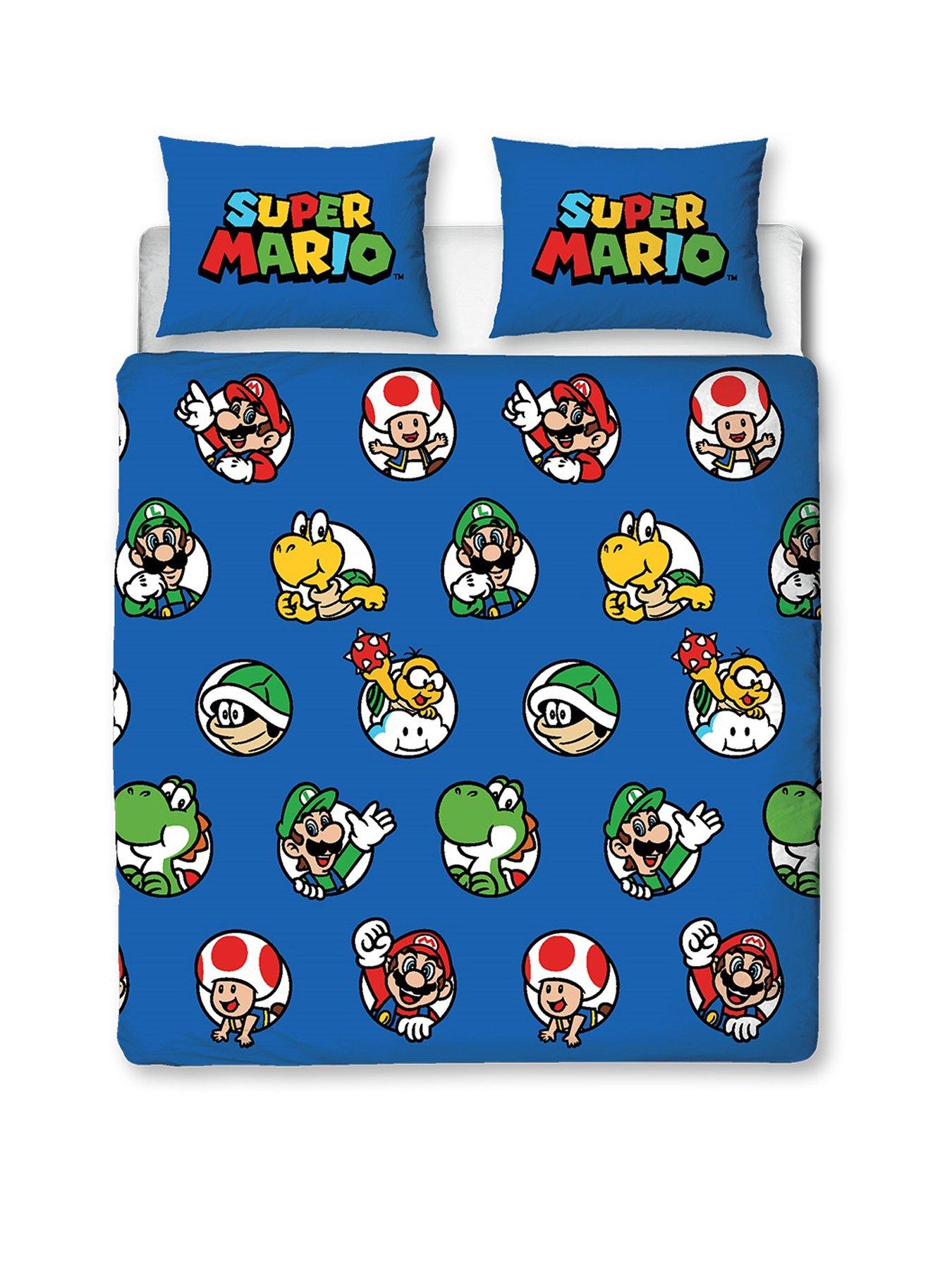 Image 2 of 7 of Mario Nintendo Continue Double Rotary Duvet Cover Set - Multi