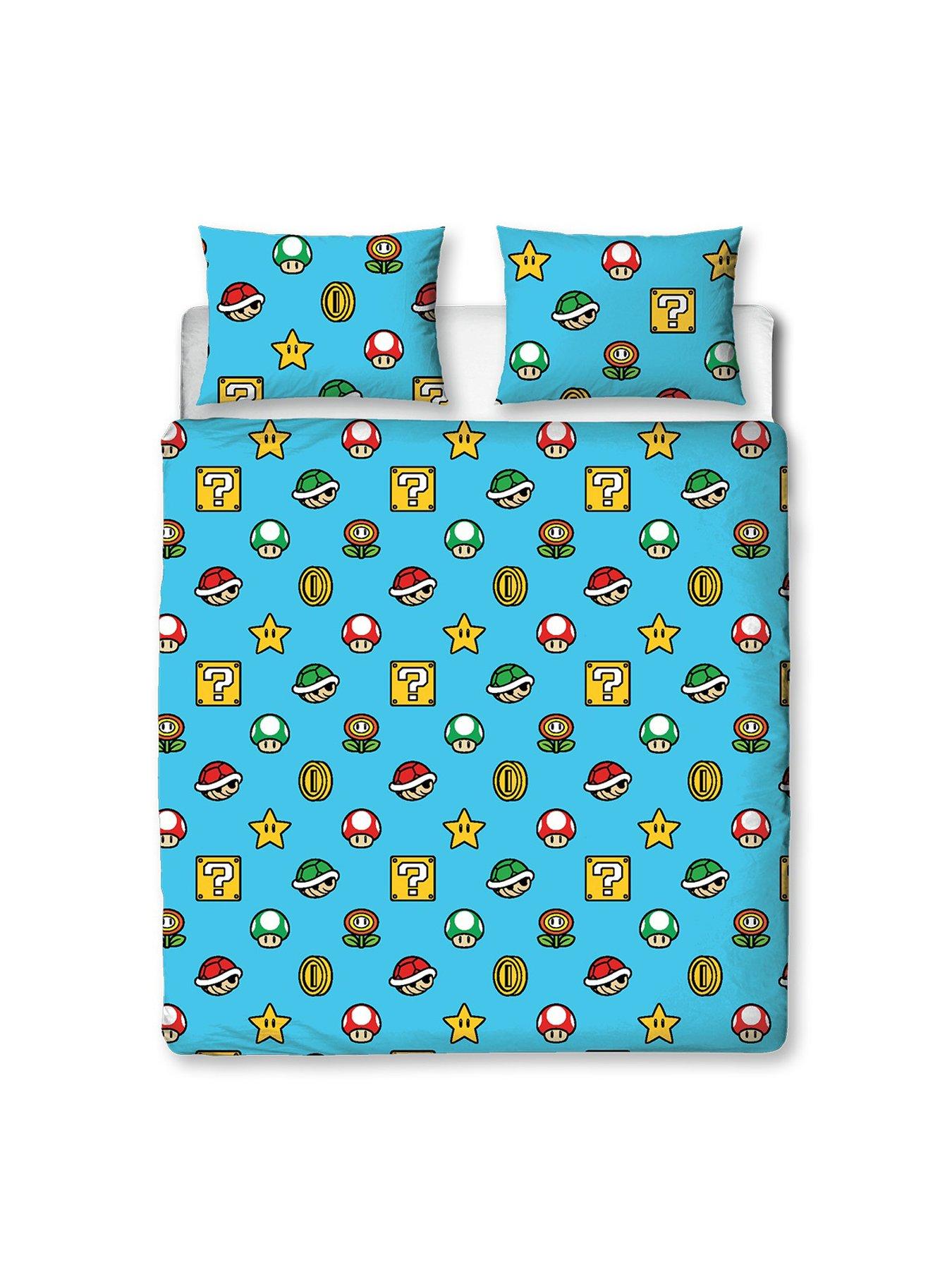 Image 3 of 7 of Mario Nintendo Continue Double Rotary Duvet Cover Set - Multi