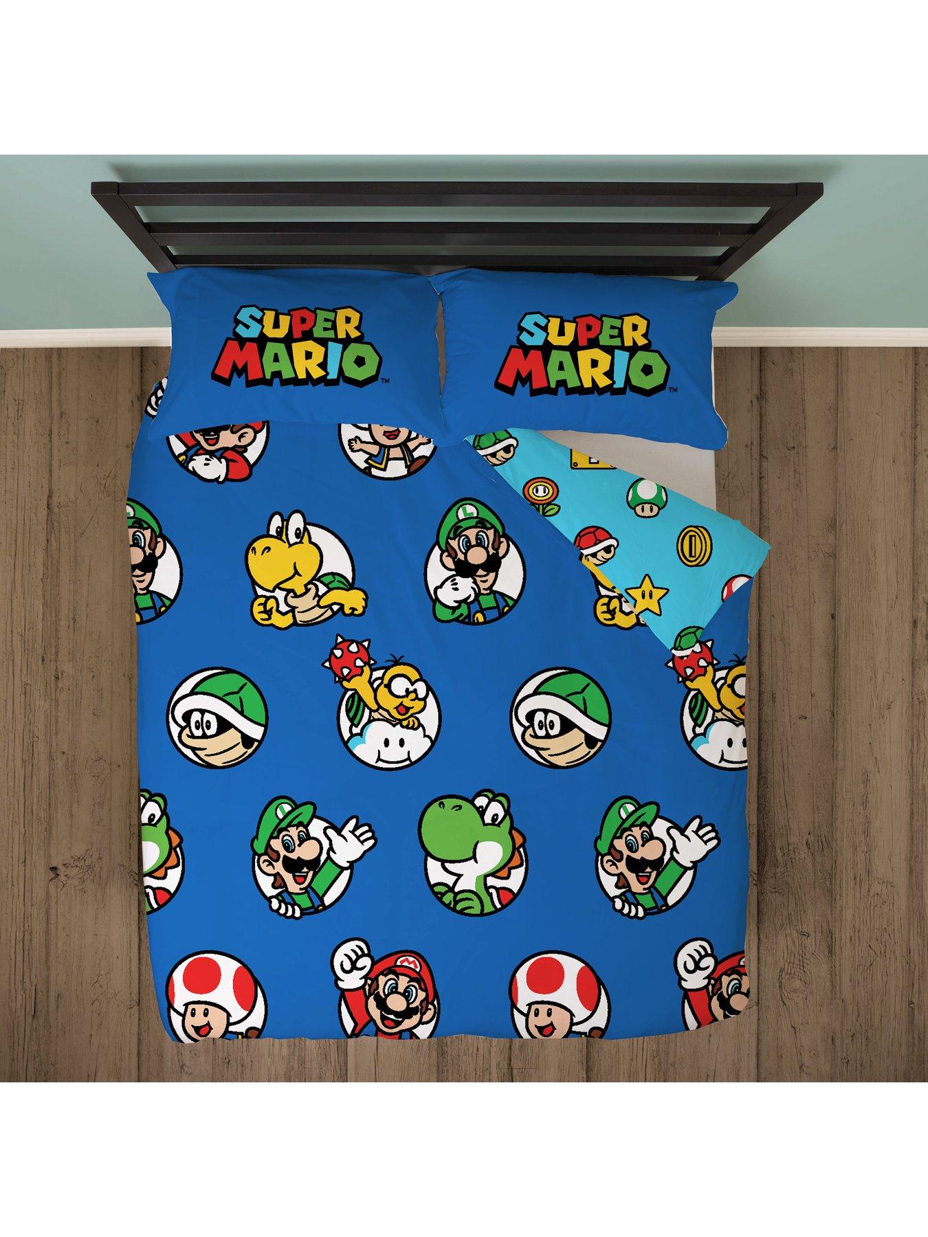 Image 4 of 7 of Mario Nintendo Continue Double Rotary Duvet Cover Set - Multi