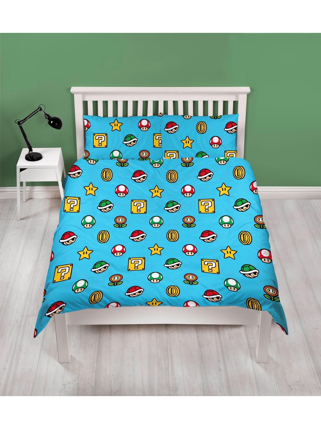 Image 5 of 7 of Mario Nintendo Continue Double Rotary Duvet Cover Set - Multi