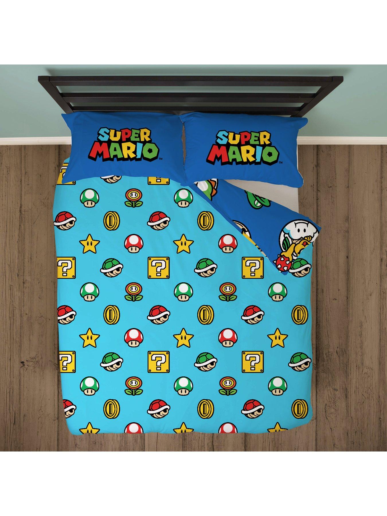 Image 6 of 7 of Mario Nintendo Continue Double Rotary Duvet Cover Set - Multi