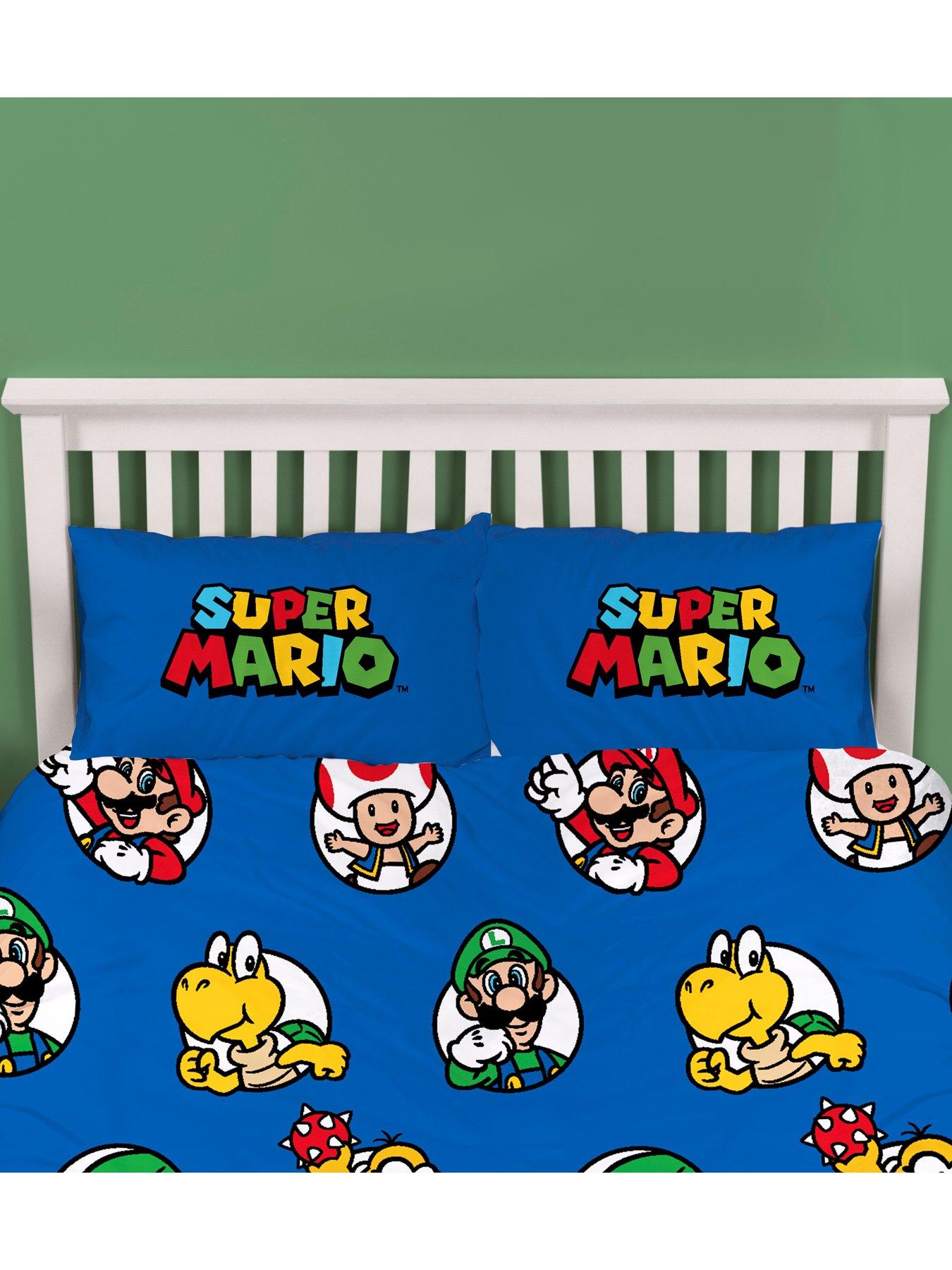 Image 7 of 7 of Mario Nintendo Continue Double Rotary Duvet Cover Set - Multi