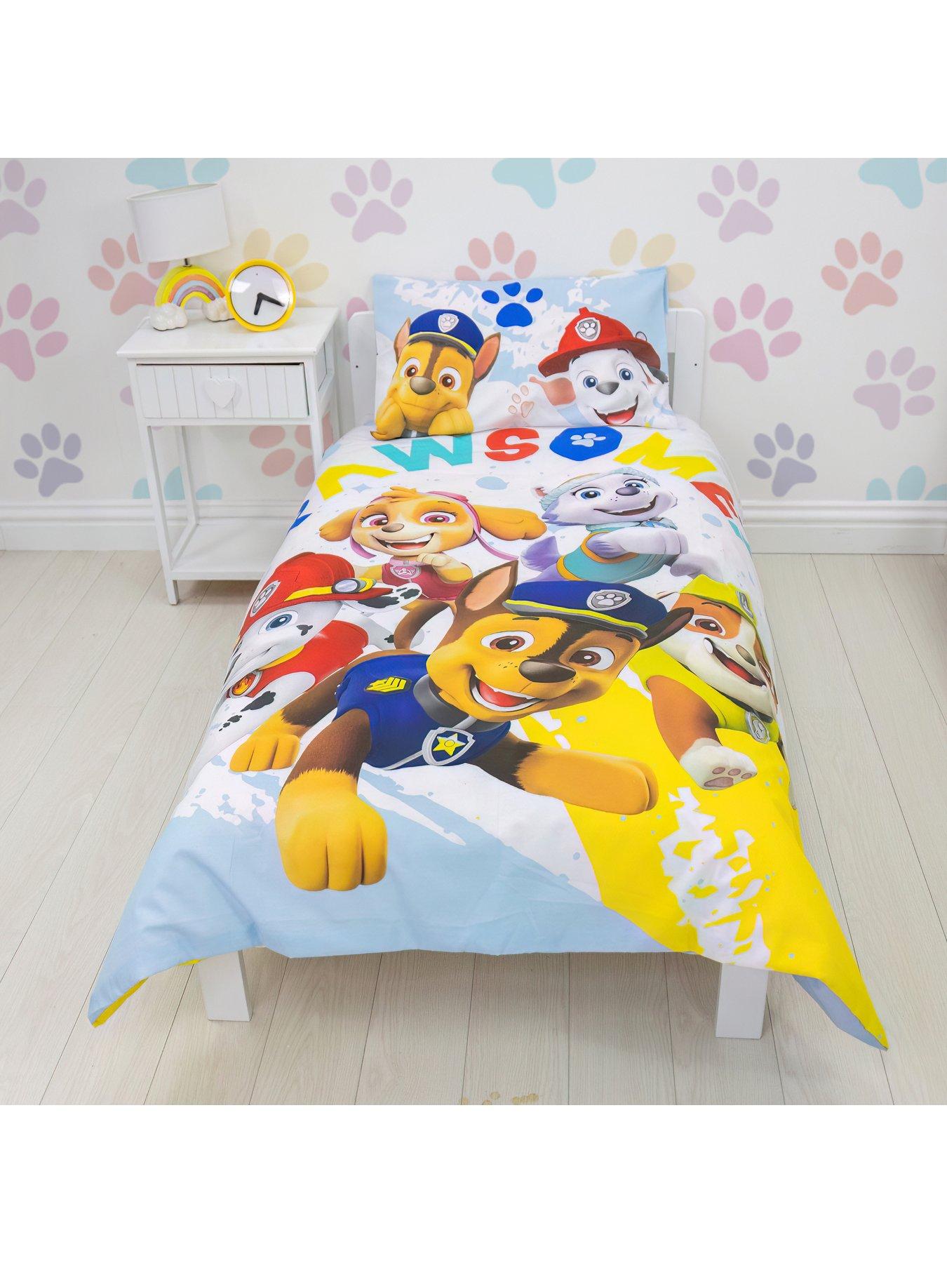 Product photograph of Paw Patrol Splodge Junior Panel Duvet Cover Set - Multi from very.co.uk